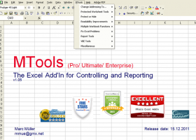 MTools Enterprise Excel Tools screenshot