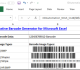 Excel Linear Barcode Generator